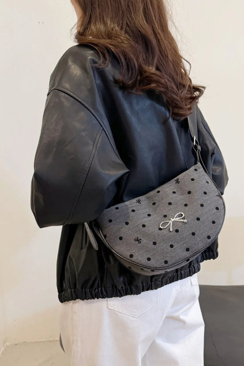'Jolene' Bowknot Polyester Crossbody Bag - Celes Fashion
